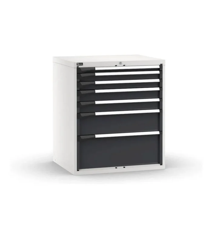 cassettiera-porta-attrezzi-7-cassetti-1x50-2x75-2x100-1x200-1x300-l867-x-p726-x-h1000-mm-5.webp Armadio a Cassetti Master Key Comfort C0-EH=45X36 con 7 Cassetti - immagine 1