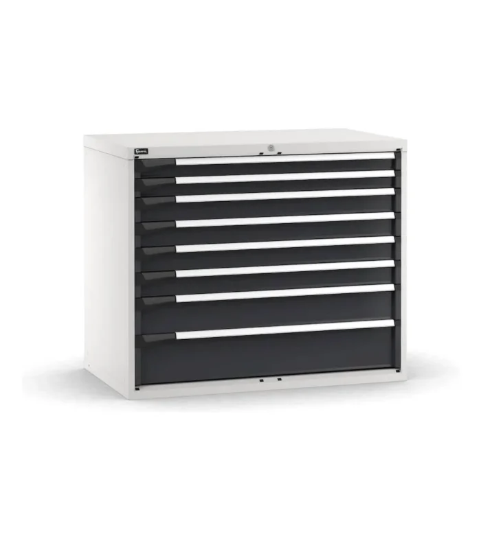 cassettiera-porta-attrezzi-8-cassetti-2x75-4x100-1x150-1x200-l1190-x-p726-x-h1000-mm-5.webp Armadio a Cassetti Master Key Comfort C0-EH=64X36 con 8 Cassetti - immagine 1