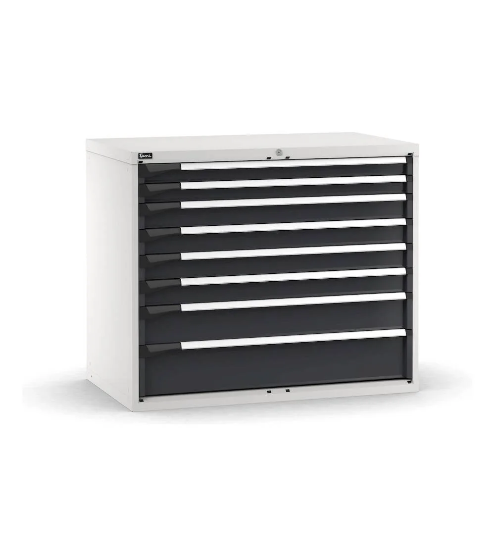 cassettiera-porta-attrezzi-8-cassetti-2x75-4x100-1x150-1x200-l1190-x-p726-x-h1000-mm-5.webp Armadio a Cassetti Master Key Comfort C0-EH=64X36 con 8 Cassetti - immagine 1