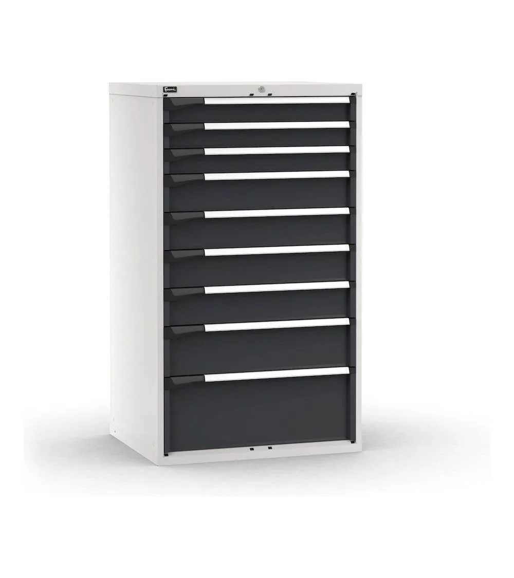 cassettiera-porta-attrezzi-9-cassetti-3x100-4x150-1x200-1x300-l867-x-p726-x-h1500-mm-5.webp Armadio a Cassetti Master Key Comfort C0-EH=45X36 con 9 Cassetti - immagine 1