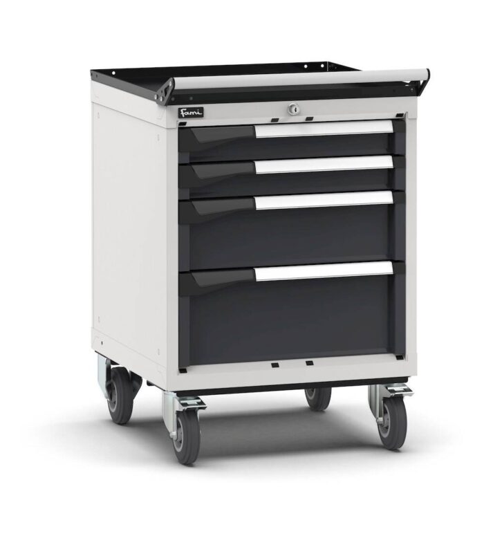 Armadio a Cassetti Master Key Comfort C0 con Ruote EH=27X27 e 4 Cassetti - immagine 1