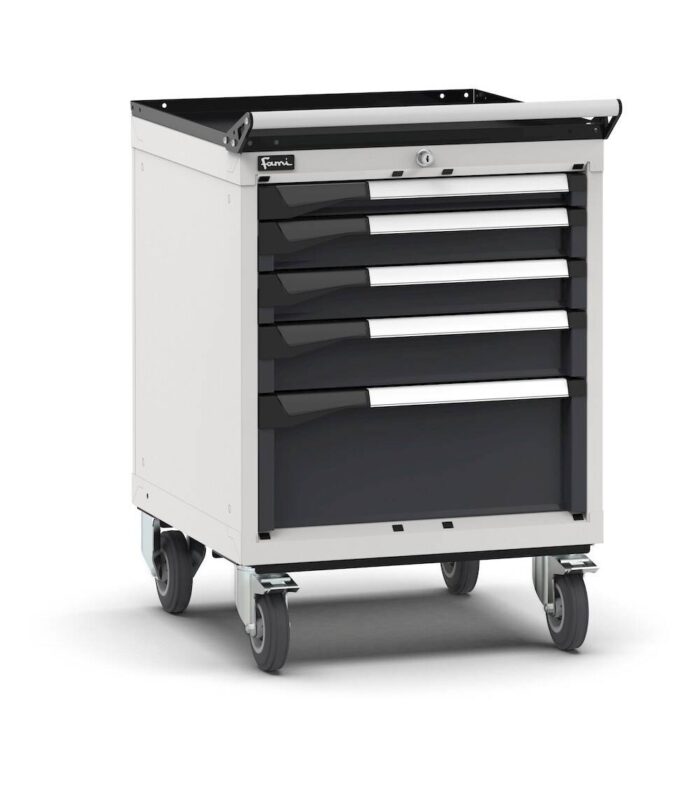 Armadio a Cassetti Master Key Comfort C0 con Ruote EH=27X27 e 5 Cassetti - immagine 1