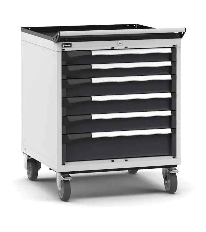 Armadio a Cassetti Master Key Comfort C0 con Ruote EH=36X36 con 6 Cassetti - immagine 1