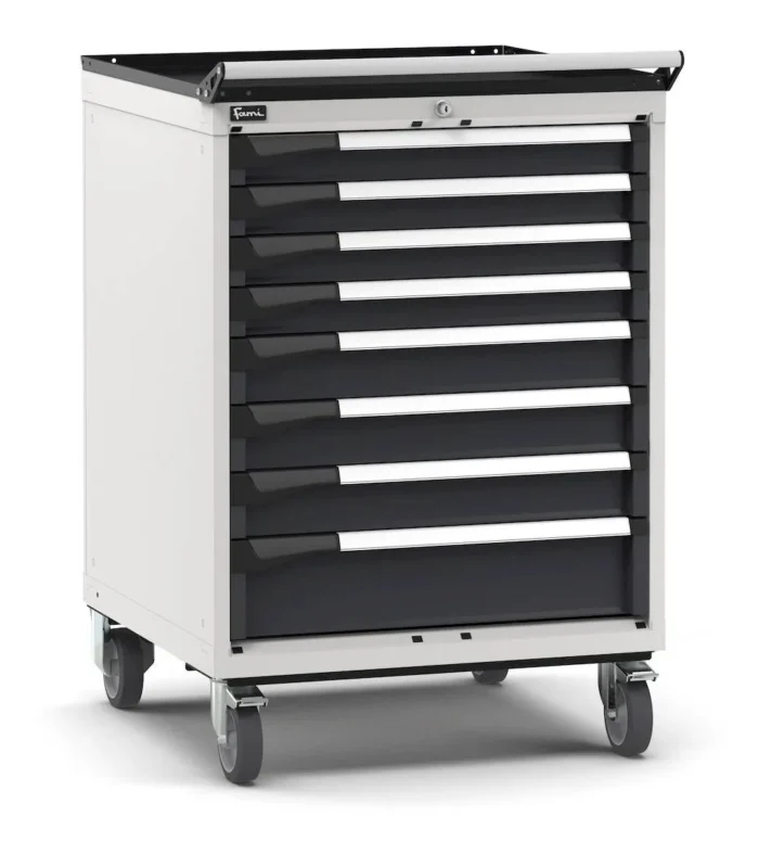 Armadio a Cassetti Master Key Comfort C0 con Ruote-EH=36X36 con 8 Cassetti - immagine 1