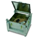 Contenitore in Acciaio per la Raccolta di Batterie al Litio dim. 715x715 mm - immagine 2