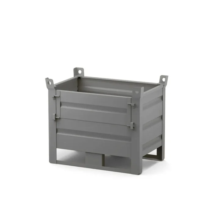 Contenitore in Lamiera Leggero con Sportello e Slitte - immagine 1