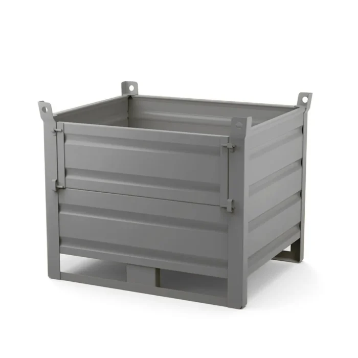 contenitore-in-lamiera-medio-con-sportello-e-slitte.webp Contenitore in Lamiera Medio con Sportello con Slitte - immagine 1