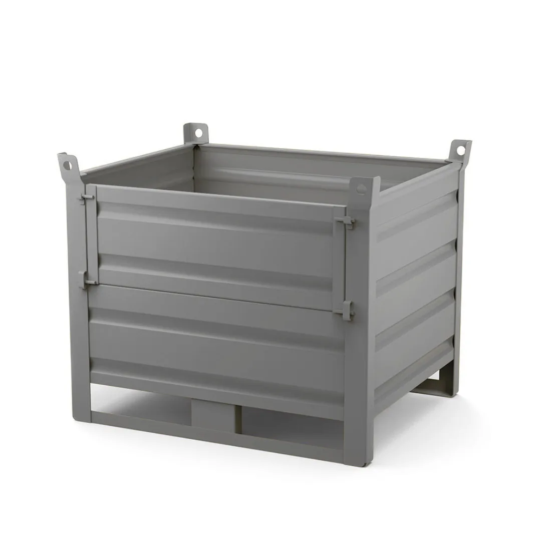 contenitore-in-lamiera-medio-con-sportello-e-slitte.webp Contenitore in Lamiera Medio con Sportello con Slitte - immagine 1