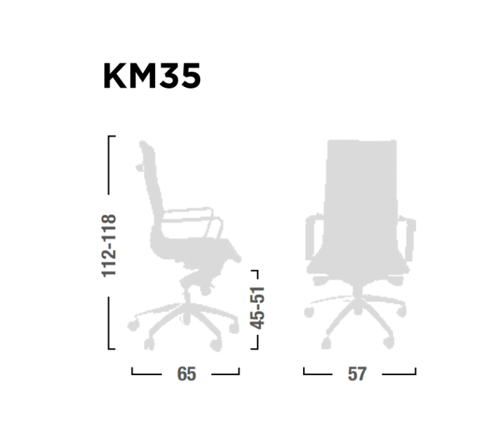 Poltrona Direzionale Karma Schienale Alto con Braccioli ed Oscillante - immagine 2