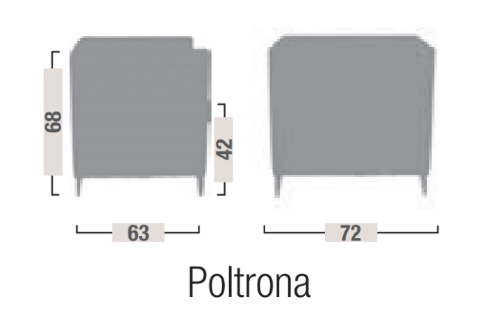 Poltrona Attesa Relax con Braccioli Alti - immagine 2