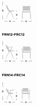 Sedia Fissa Free con Braccioli - immagine 2