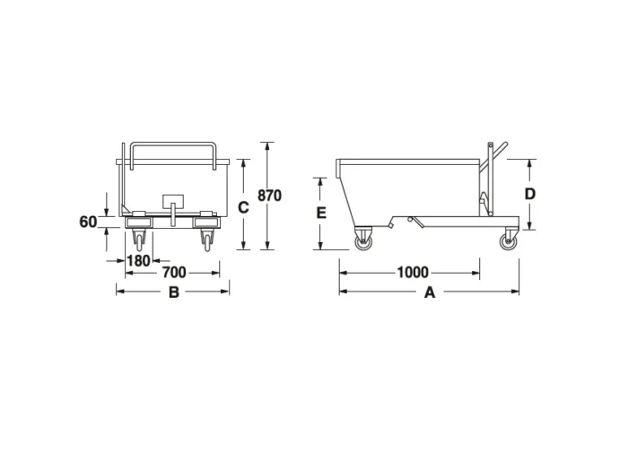 Contenitore Ribaltabile 300 L - immagine 2