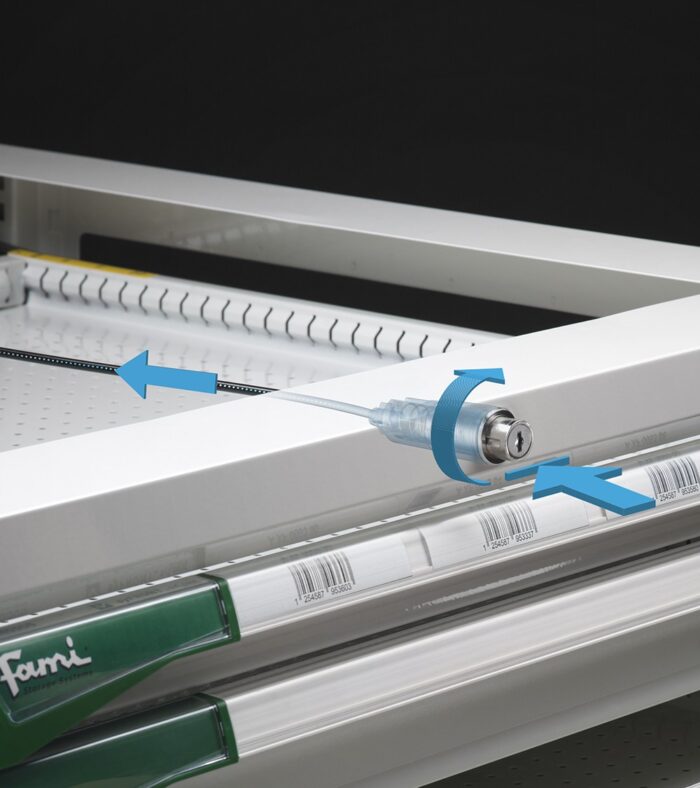 Armadio a Cassetti Master Key Comfort C0 con Ruote EH=27X27 e 6 Cassetti - immagine 12