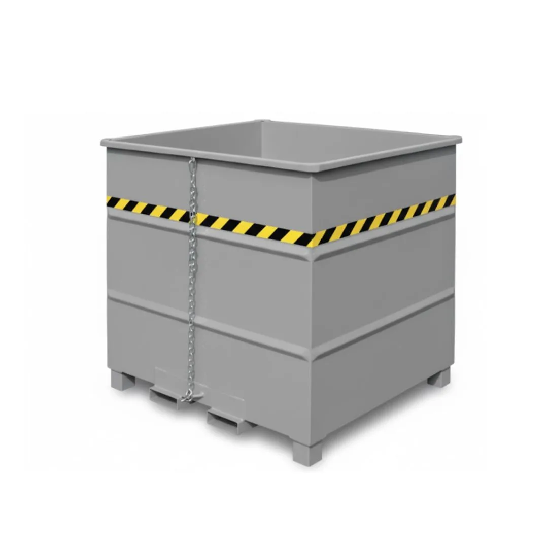 2.webp Contenitore Ribaltabile per Forche Rotanti con Coperchio e Ruote - immagine 1