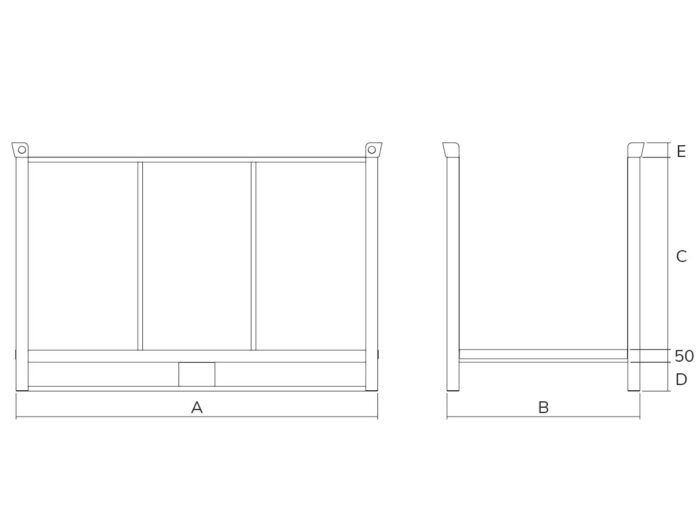 Contenitore Porta Stoffe in Lamiera - immagine 2