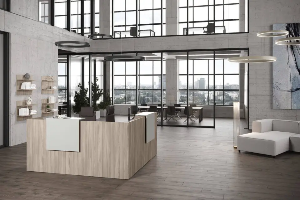 reception ufficio moderna Piemonte banco su misura RICOMI
