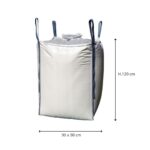 Big Bag Non Omologato 90×90×120 - Portata 1000 Kg - immagine 2