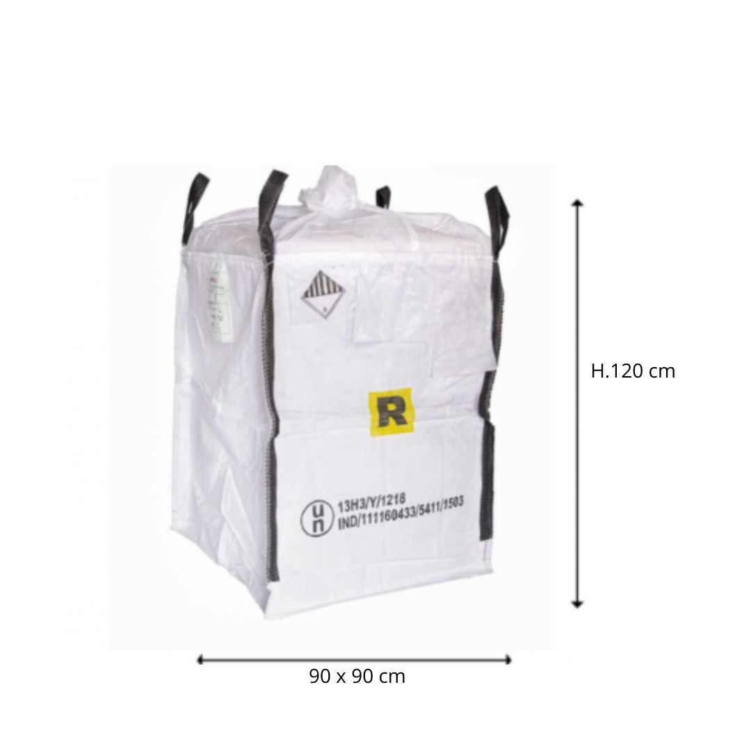 13H3Y-SZNA Big Bag 90x90x120 H - Omologato 13H3Y - Portata 1000 Kg - immagine 1