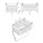 Contenitore con Fondo Apribile, Unico Fondello 1000 x 800 x 650 mm - immagine 2