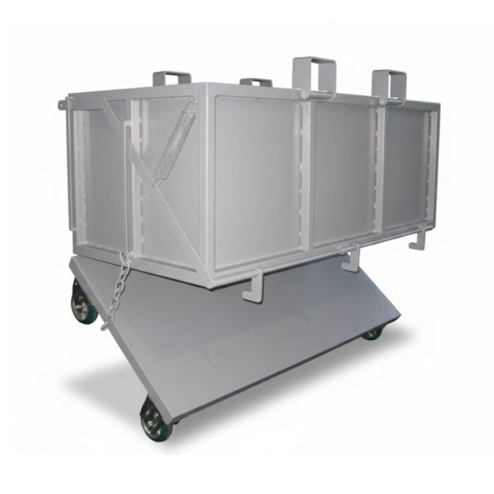 Contenitore con Fondo Apribile con Ruote, Unico Fondello 1750 x 800 x 950 mm - immagine 1