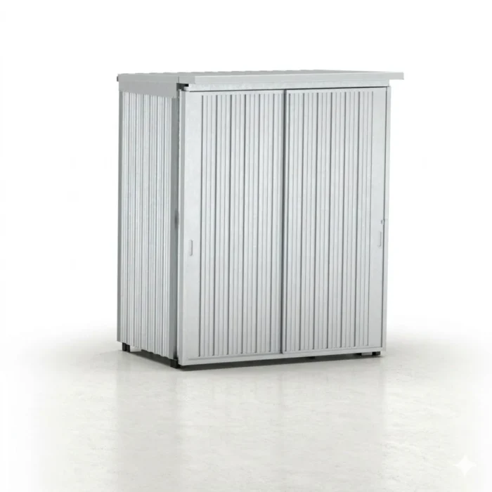 Container Modulare con Vasca di Raccolta 1350 L per 4 Ibc con Porte Scorrevoli - immagine 1