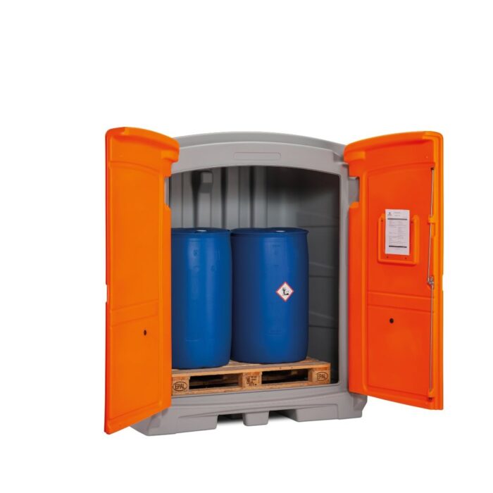 Box per Stoccaggio di 2 Fusti da 200L in PE-HD - immagine 1