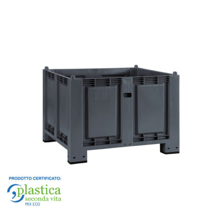 Cargopallet 600 Eco - Contenitore in Plastica con 4 Piedi Dim.mm 1200x800x830 h