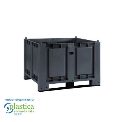 Cargopallet 600 Eco - Contenitore in Plastica con 2 Travette Dim.mm 1200x800x830 h