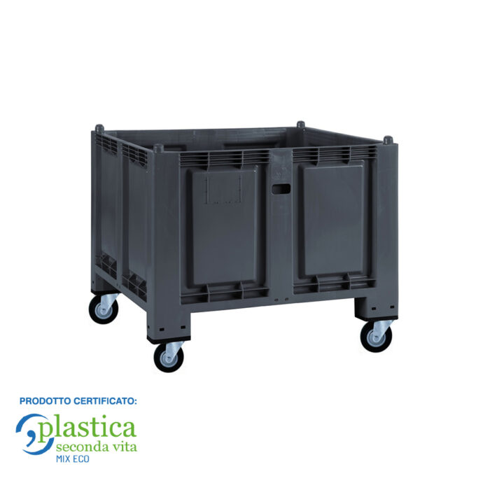 Cargopallet 600 Eco - Contenitore in Plastica con Ruote Dim.mm 1200x800x830 h - immagine 1