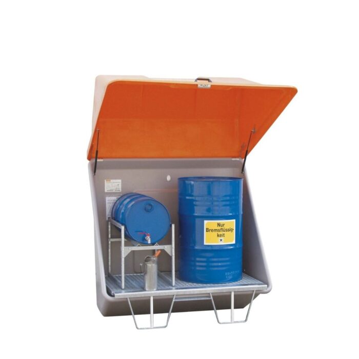 Box per Stoccaggio di 2 Fusti da 200L in Vetroresina - immagine 1