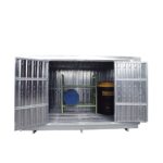 Container per Vernici, Deposito con Vasca di Raccolta per Stoccaggio Taniche e Fusti