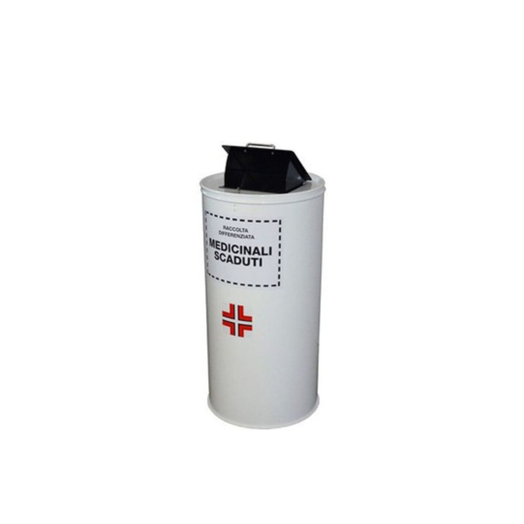 0053-100 Contenitore per Medicinali Scaduti in Acciaio 100 lt - immagine 1