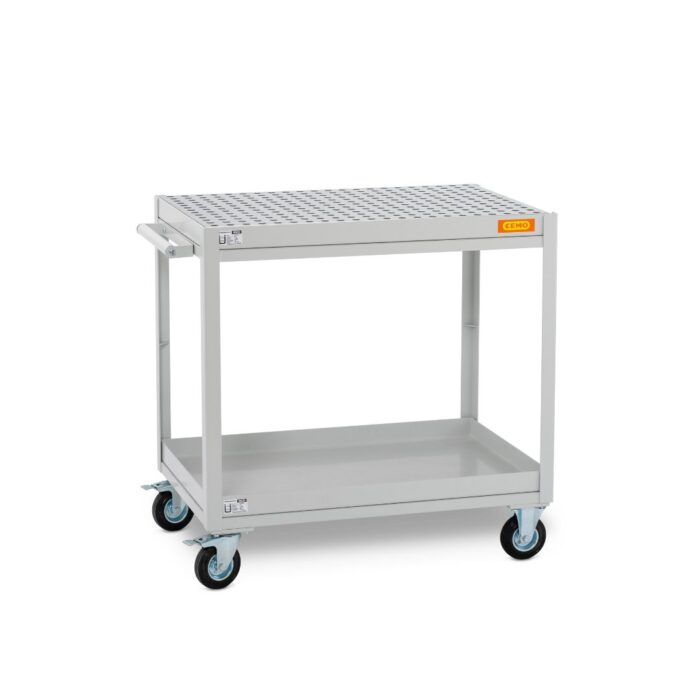 Carrello con Vasca di Raccolta per Laboratori - immagine 1