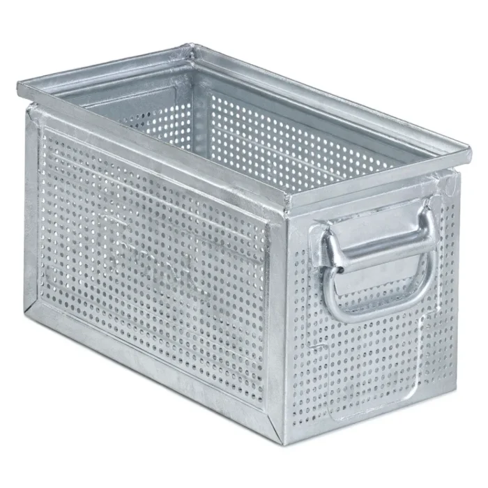 Cassetta in Metallo Forata, Foro 4,2 mm Mis. 272-3, L325 x P210 x H200 - immagine 2