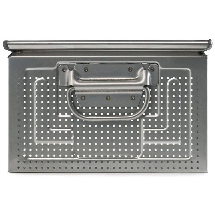 Cassetta in Acciaio Inox Forata, Foro 3 mm Mis. 272-4, L480 x P315 x H200 - immagine 4
