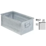 Cassetta in Metallo Forata, Foro 4,2 mm Mis. 272-4, L480 x P315 x H200