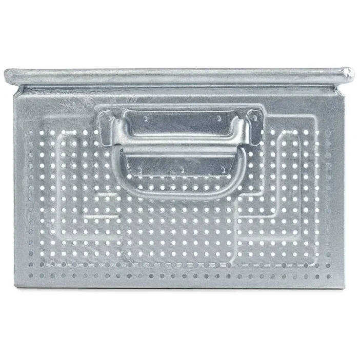 Cassetta in Metallo Forata, Foro 4,2 mm Mis. 272-4, L480 x P315 x H200 - immagine 4