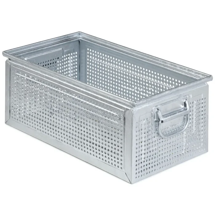 Cassetta in Metallo Forata, Foro 5,5 mm Mis. 272-4, L480 x P315 x H200 - immagine 2