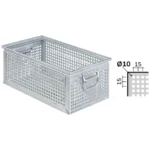Cassetta in Metallo Forata, Foro 10 mm Mis. 272-4, L480 x P315 x H200
