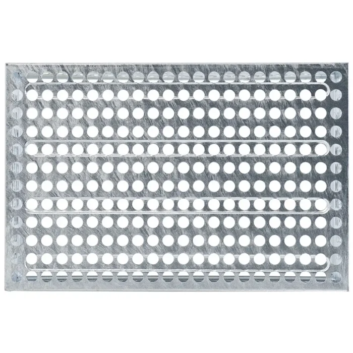 Cassetta in Metallo Forata, Foro 15 mm Mis. 272-4, L480 x P315 x H200 - immagine 5