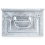 Contenitore in Metallo Zincato con Mis. 4, L310 x P510 x H200 mm, Doppio Traversino - immagine 4