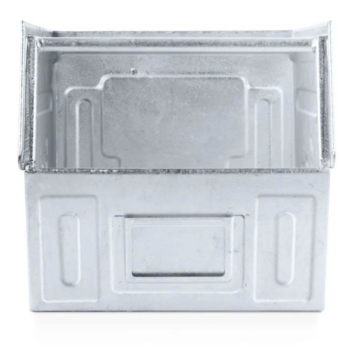 Contenitore in Metallo Zincato con Mis. 4A5, L310 x P525 x H315 mm, Doppio Traversino - immagine 3
