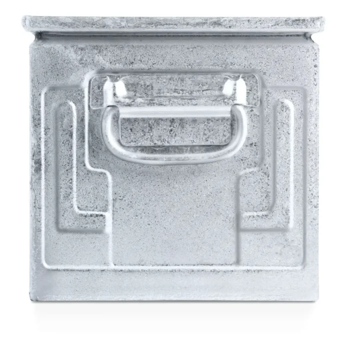 Contenitore in Metallo Zincato con Mis. 4A5, L310 x P525 x H315 mm, Doppio Traversino - immagine 4