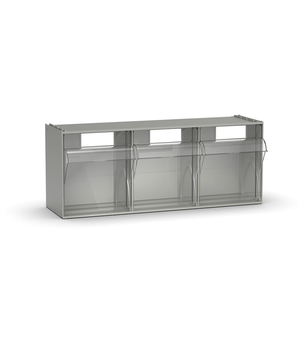 FAXVBCH00300001 Cassettiera Visual Box con 3 Cassetti Basculanti - Dim. mm L=600 P=210 H=242 - immagine 1