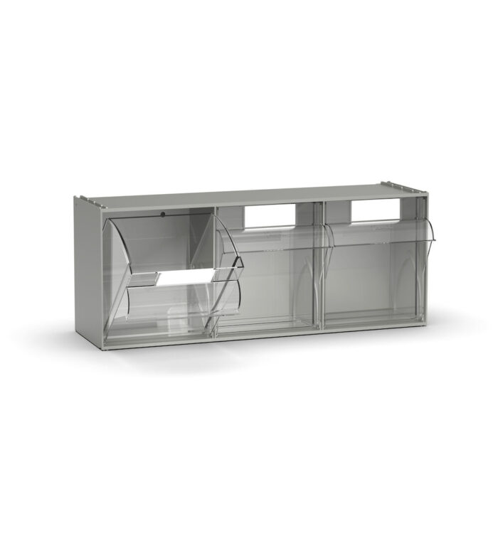 Cassettiera Visual Box con 3 Cassetti Basculanti - Dim. mm L=600 P=210 H=242 - immagine 2