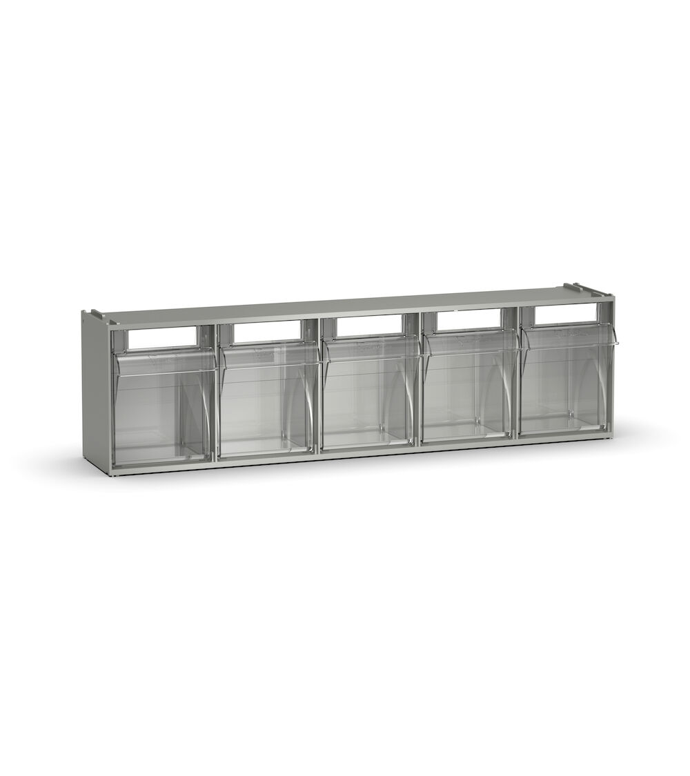 FAXVBCH00500001 Cassettiera Visual Box con 3 Cassetti Basculanti - Dim. mm L=600 P=140 H=168 - immagine 1