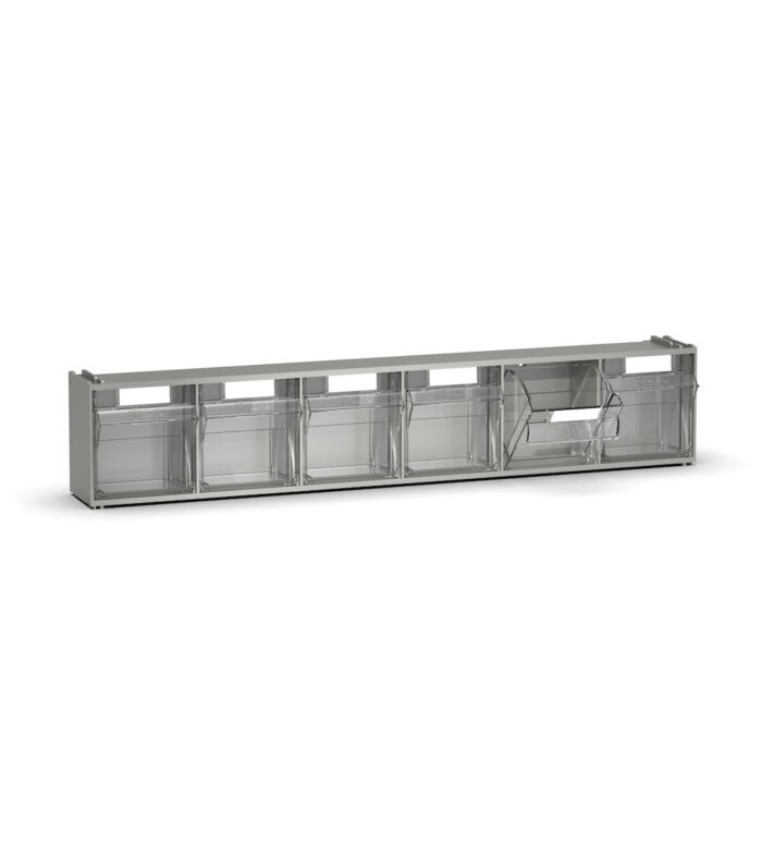 Cassettiera Visual Box con 3 Cassetti Basculanti - Dim. mm L=600 P=96 H=112 - immagine 2