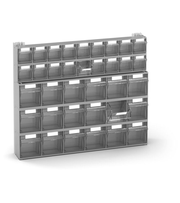 Scaffale con 36 Cassetti Visual Box, L602 x P114 x H500 mm - immagine 1