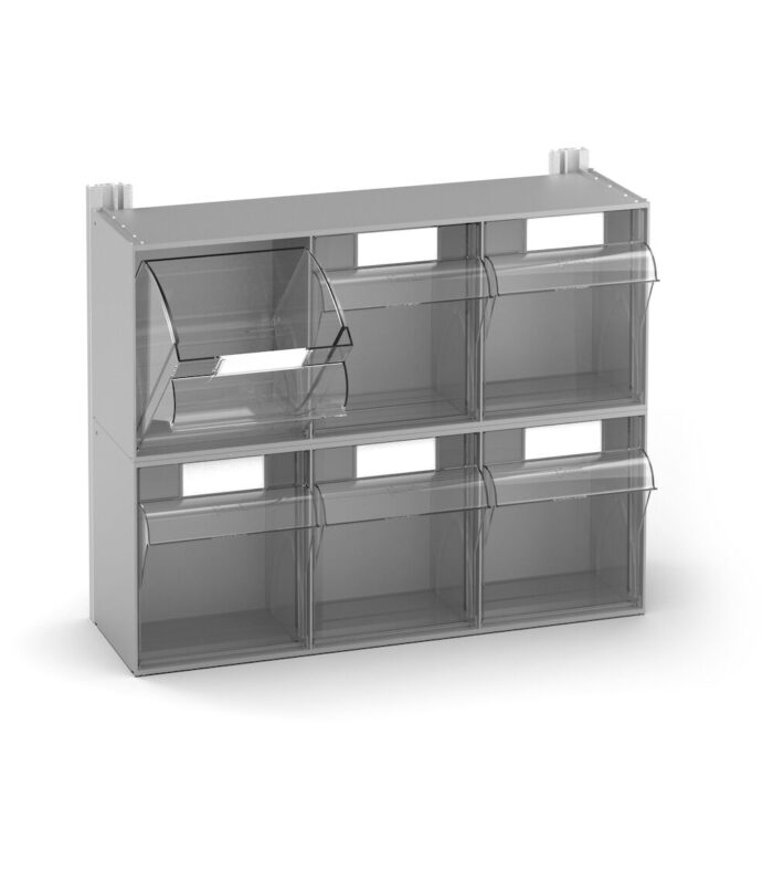 FVB00501 Scaffale con 6 Cassetti Visual Box, L602 x P225 x H500 mm - immagine 1