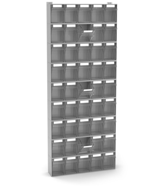 VISUAL008 Scaffale con 45 Cassetti Visual Box - Dim. mm L=602 P=157 H=1500 - immagine 1